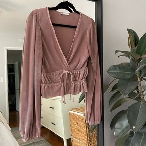 Zara long sleeve blouse